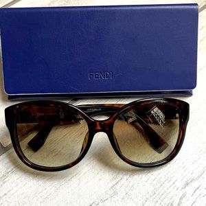 Authentic Fendi FF- Leopard/ tortoise Print Sunglasses